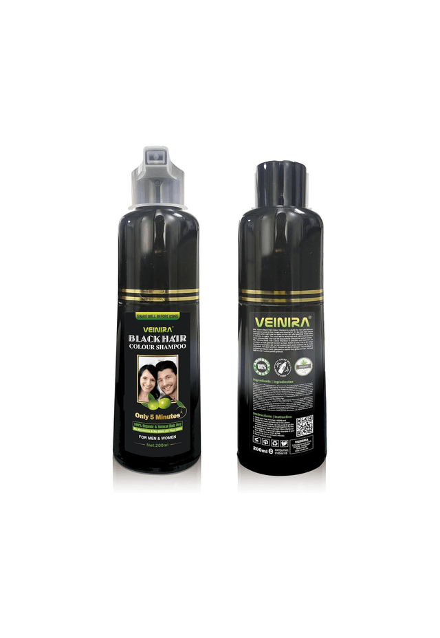 VEINIRA Herbal Quick Hair Colour Shampoo: Effortless Instant Dye for Men and Women