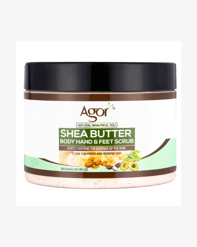 Agor Shea Butter Body Hand & Feet Scrub (300g)