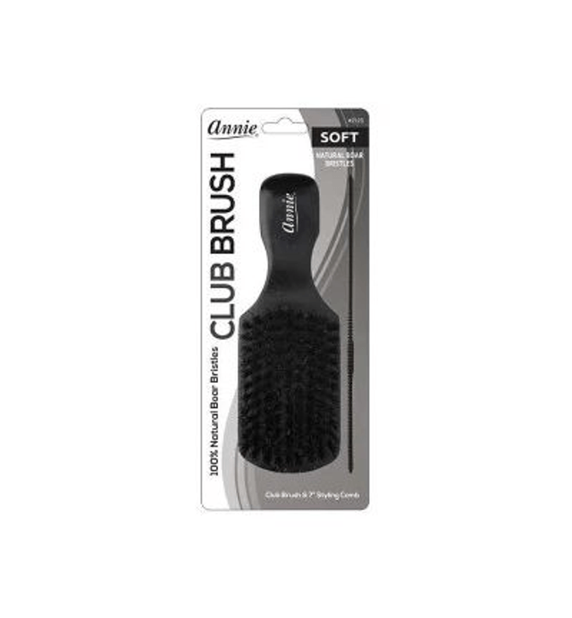 Soft club brush and 6.5" styling comb