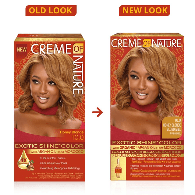 Creme Of Nature Exotic Shine™ Color with Argan Oil from Morocco 10.0 Honey Blonde
