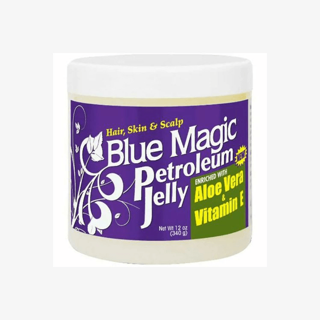 BLUE MAGIC HAIR PETROLEUM JELLY ENRICHED WITH ALOE VERA & VITAMIN E 12 oz