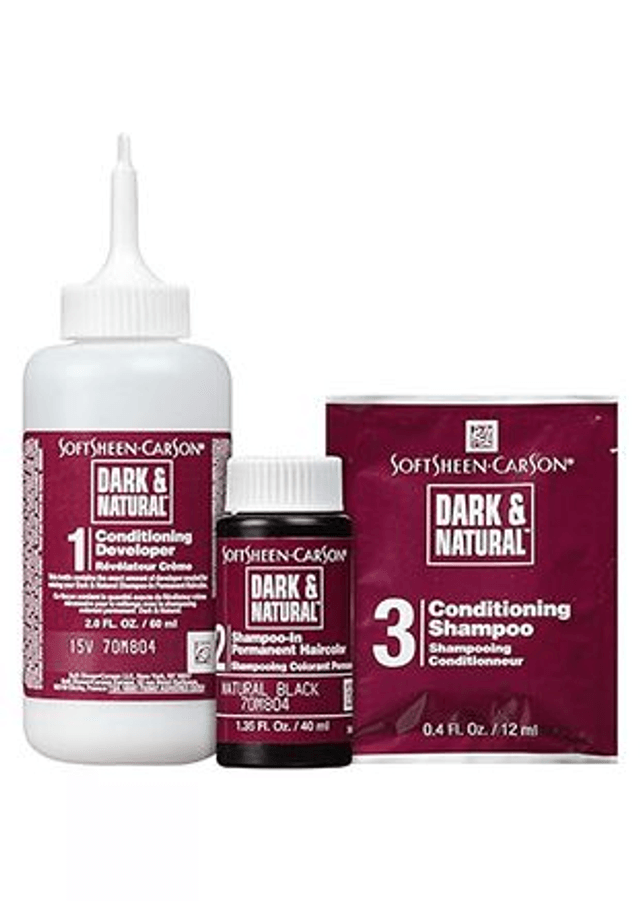 SoftSheen-Carson Dark & Natural 5 Minute Shampoo-In Haircolor, Natural Black
