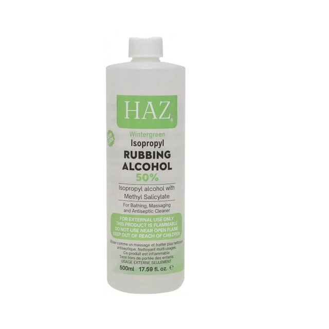 WINTERGREEN RUBBING ALCOHOL 50% 500ML