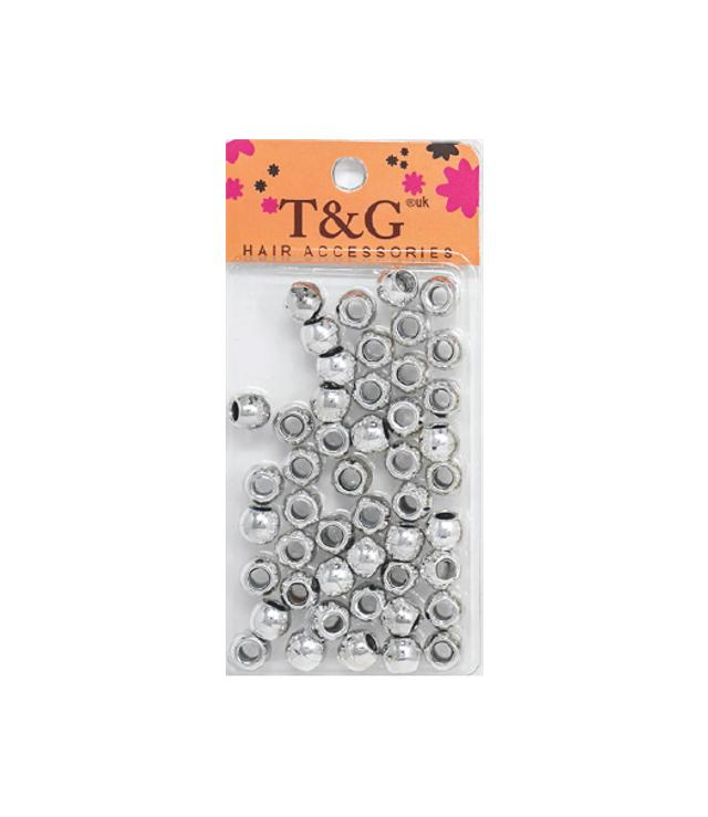 T&g Hair Beads Silver