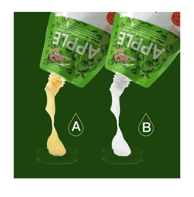  Apple Black Hair Dye Cream- Fast and healthy Dyeing 20 minutes Non-stick Scalp Fruit Fragrance 96 Hours 500x2ml.NO TOWEL NO SCALP NO COLLAR.