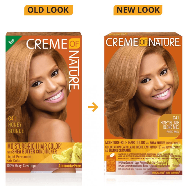 Creme of Nature Moisture-Rich Hair Color* with Shea Butter Conditioner C41 Honey Blonde