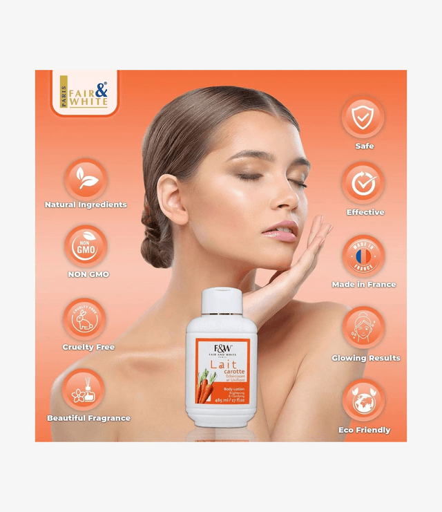 Fair and White Carrot Body Lotion 485ml