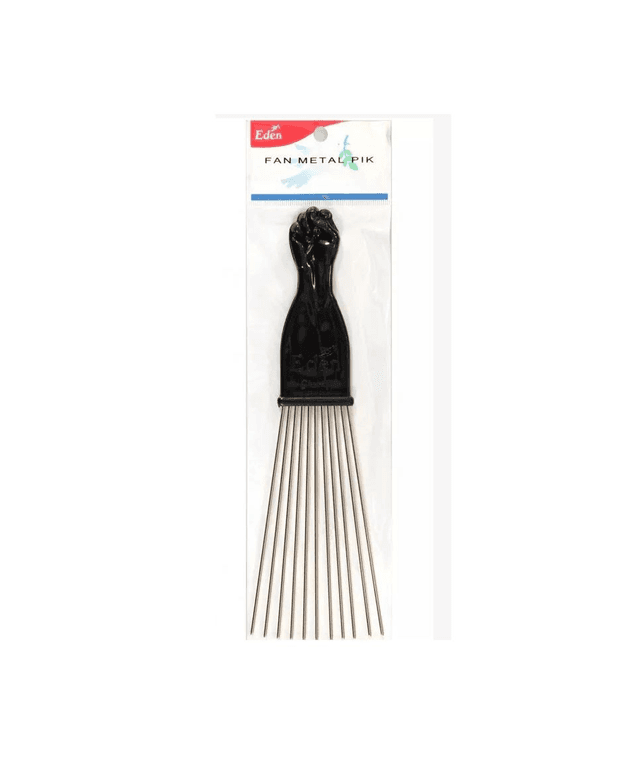 Fan Metal Fist Hair Pik - Large