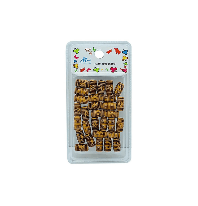 Hair accessory Wooden barrel beans