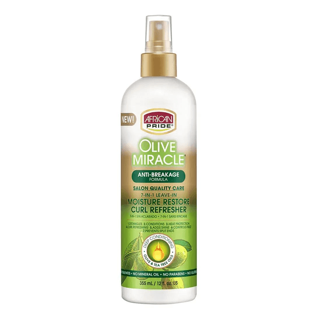 African Pride Olive Miracle Moisture Restore Curl Refresher 355 ml
