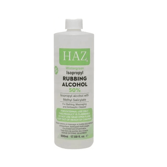 WINTERGREEN RUBBING ALCOHOL 50% 500ML