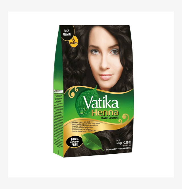 Vatika Henna Hair Color - Rich Black / Natural Black