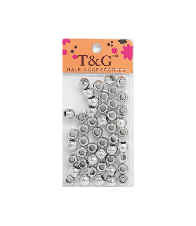 T&amp;g Hair Beads Silver