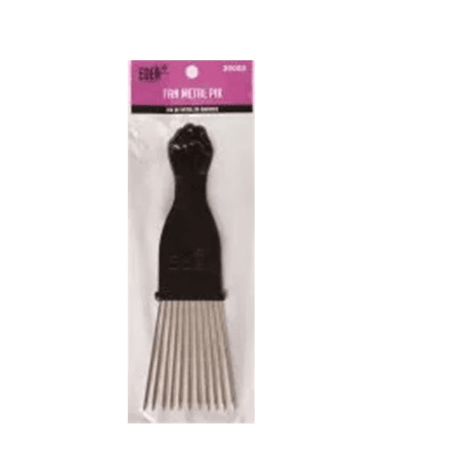 Fan Metal Fist Hair Pik - Small