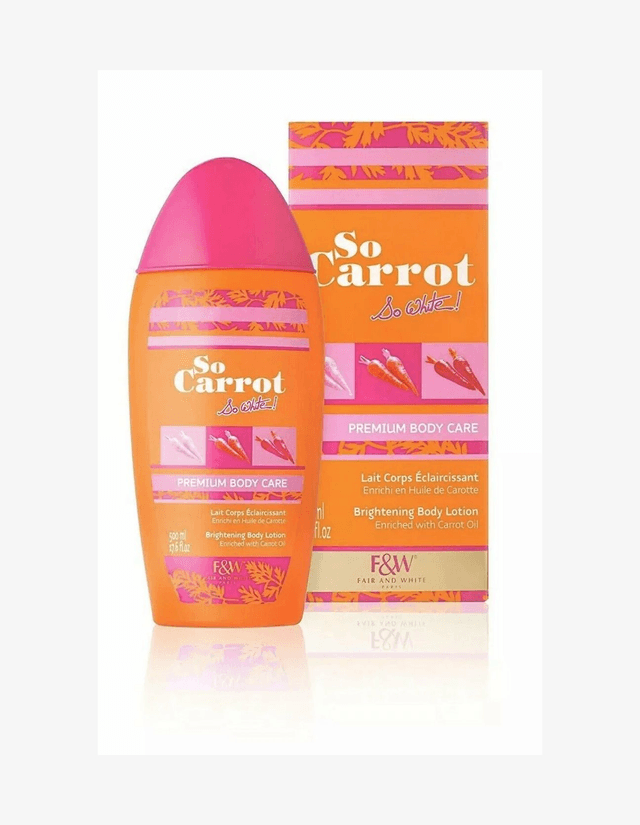 F&amp;W So Carrot So White Premium Body Care Brightening Lotion 500ml - 17.7oz